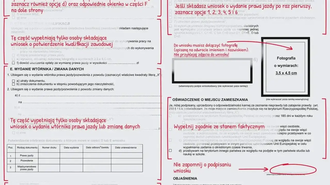 Wniosek o wydanie prawa jazdy: co po zdanym egzaminie na prawo jazdy? Wypełnij formularz, dołącz zdjęcie 3,5x4,5 cm i potwierdzenie opłaty.