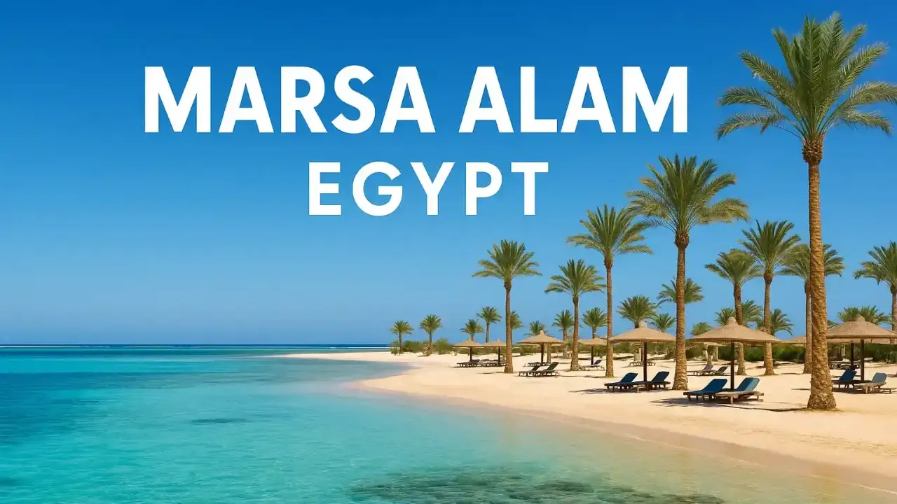 Rajska plaża w Marsa Alam, gdzie do Egiptu? Palmy, leżaki i turkusowe morze zapraszają na wymarzone wakacje.