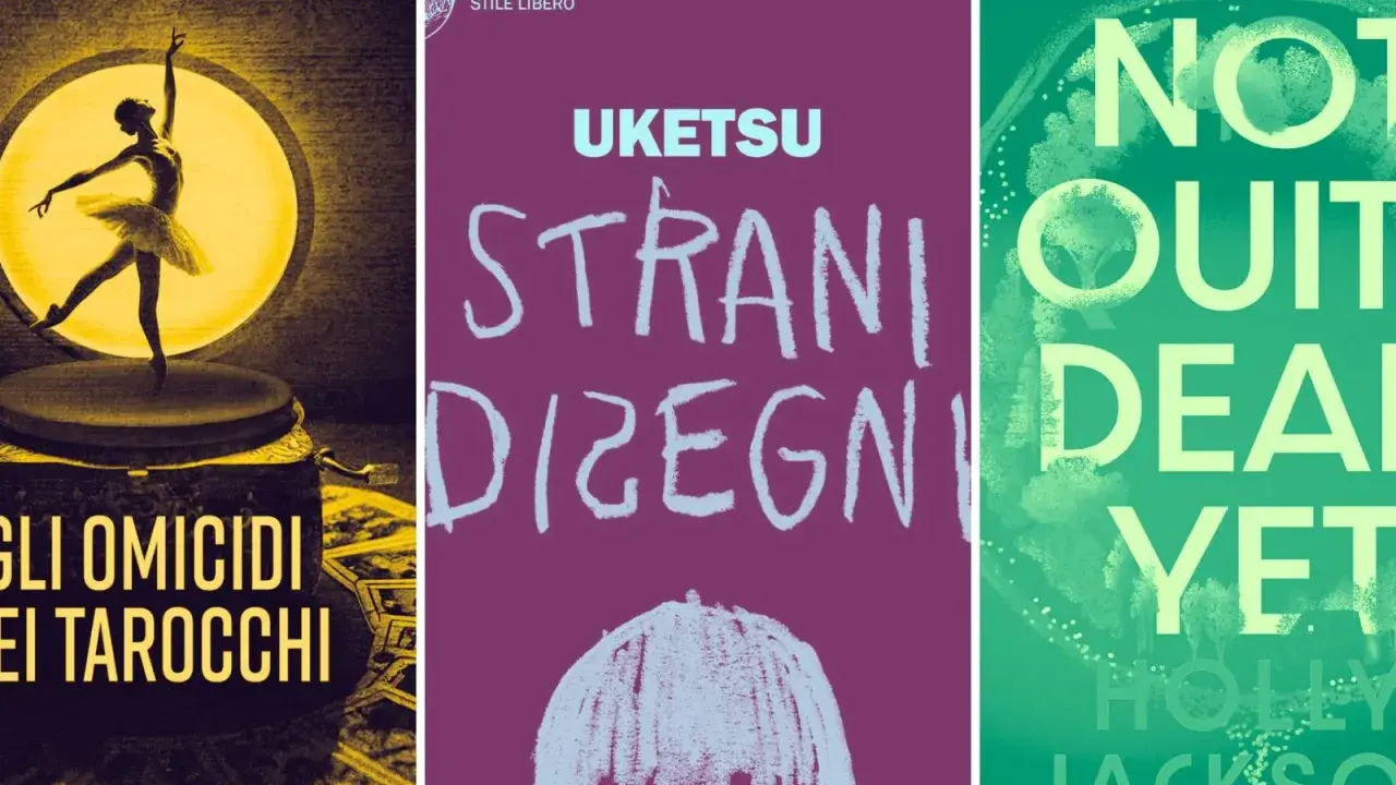Copertine di gialli: "Gli omicidi dei tarocchi", "Strani disegni" e "Not quite dead yet". Ultime uscite da non perdere.