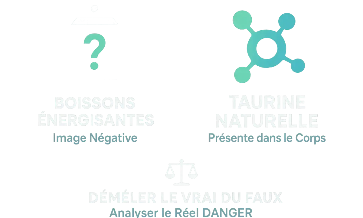 Boissons énergisantes : image négative. Taurine naturelle présente dans le corps. Analyser le réel danger des taurine effets secondaires.