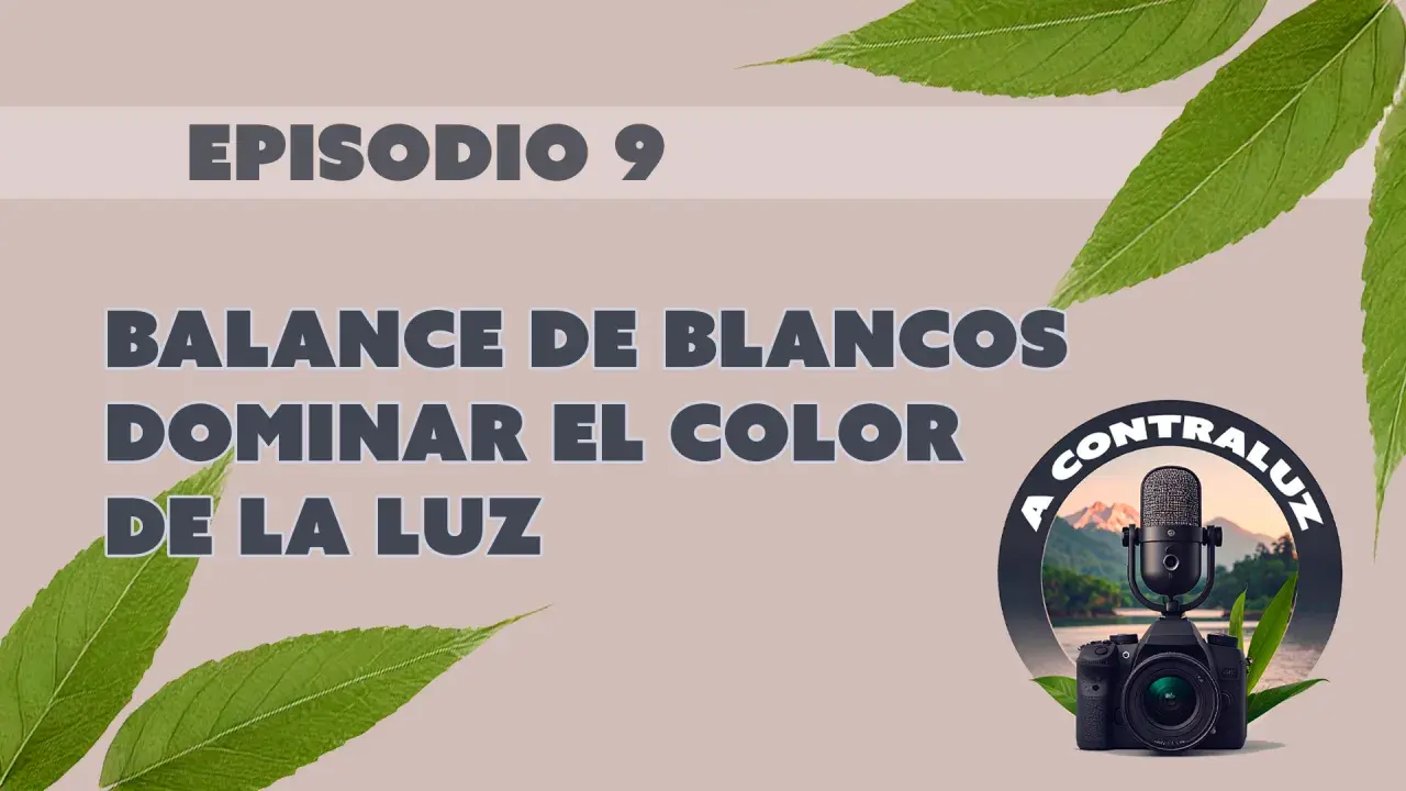Episodio 9: Dominar el color de la luz con balance de blancos en Photoshop. Cámara y micrófono en contraluz.