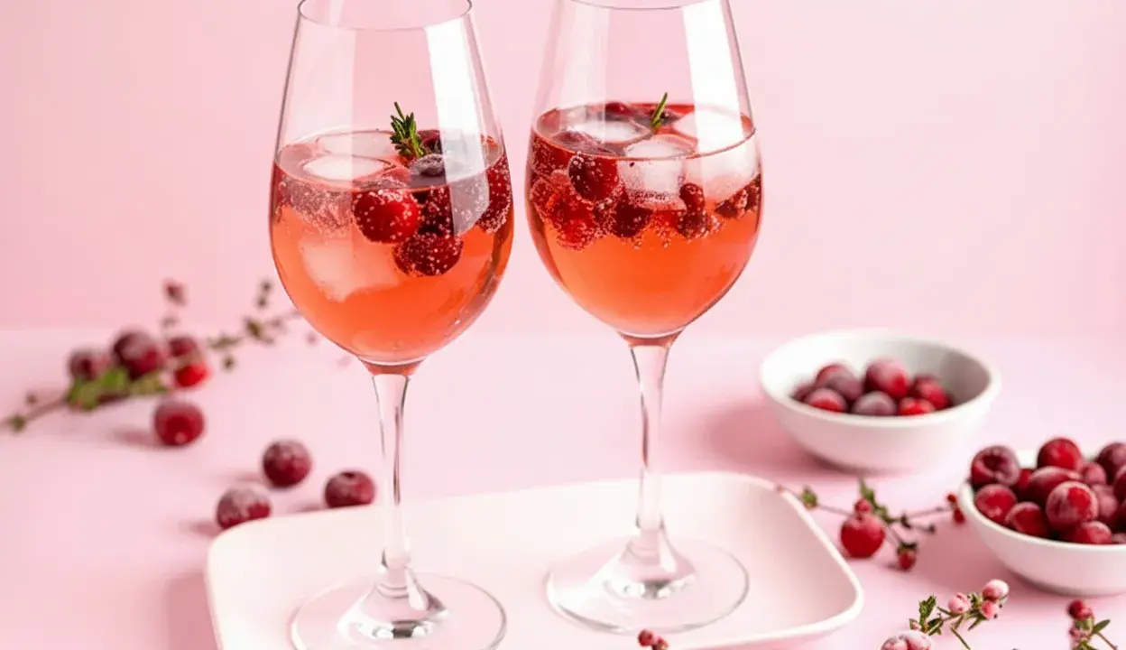 Zwei Gläser Lillet mit Beeren und Eis. Erfrischend und fruchtig, so wie Lillet schmeckt.