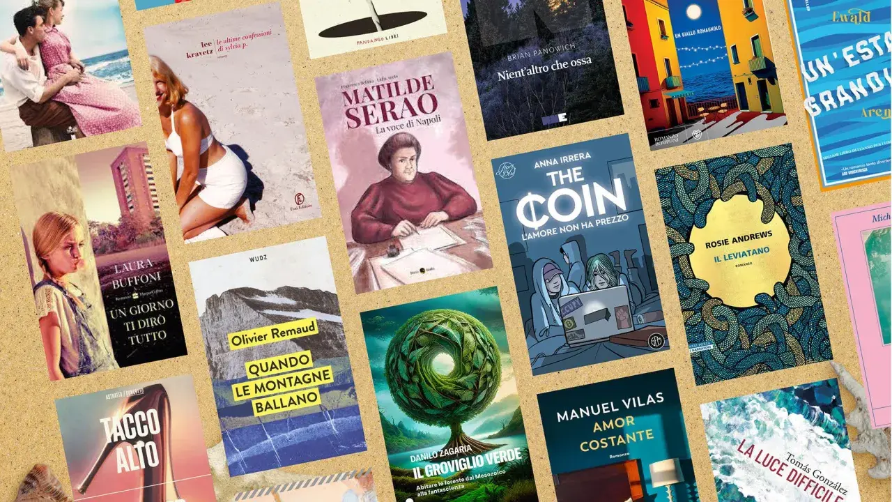 Copertine di libri in uscita prossimi 90 giorni: romanzi, gialli e saggi con grafiche accattivanti.