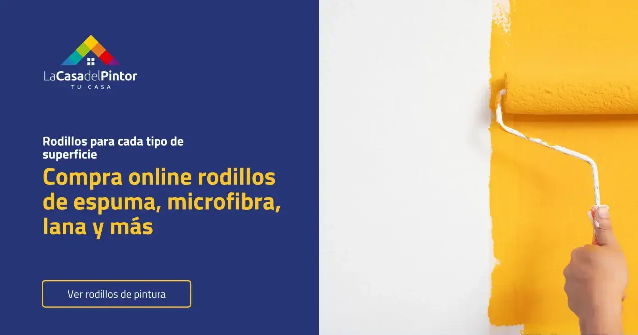 Descubre los tipos de rodillos para pintar: espuma, microfibra, lana y más. Renueva tu hogar con LaCasaDelPintor.