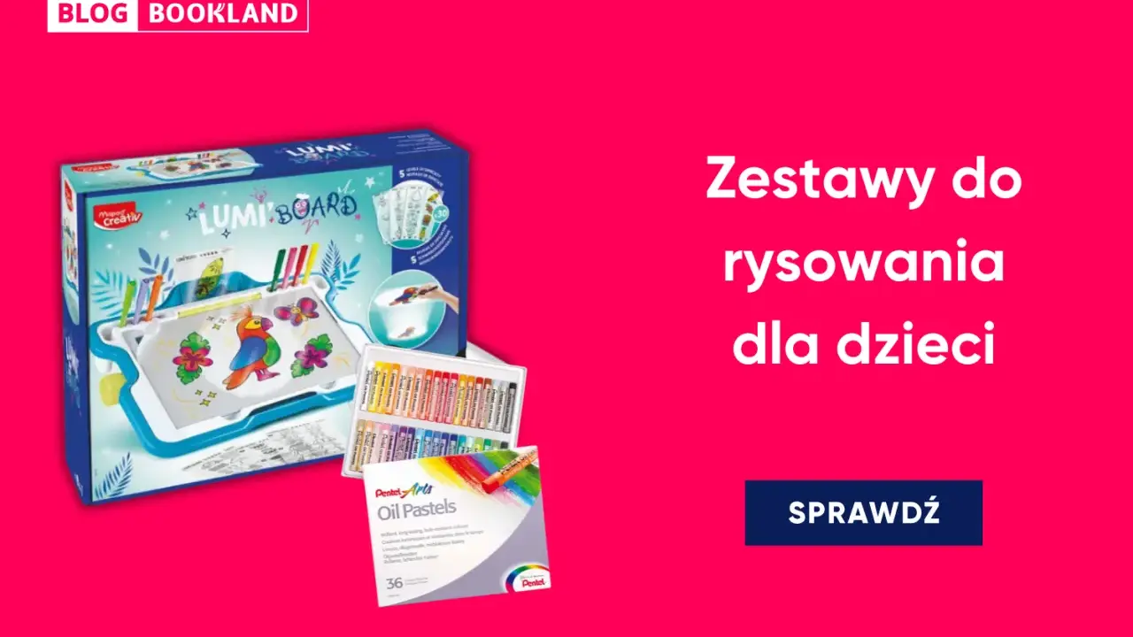 Zestaw do rysowania Lumi Board z kredkami olejnymi Pentel.