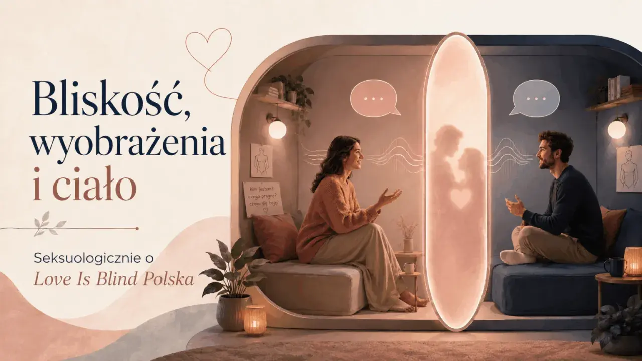 Para rozmawia, tworząc więź. Miłość nie jedno ma imię, a ta wizualizacja pokazuje, jak bliskość, wyobraźnia i ciało splatają się w poszukiwaniu uczucia.