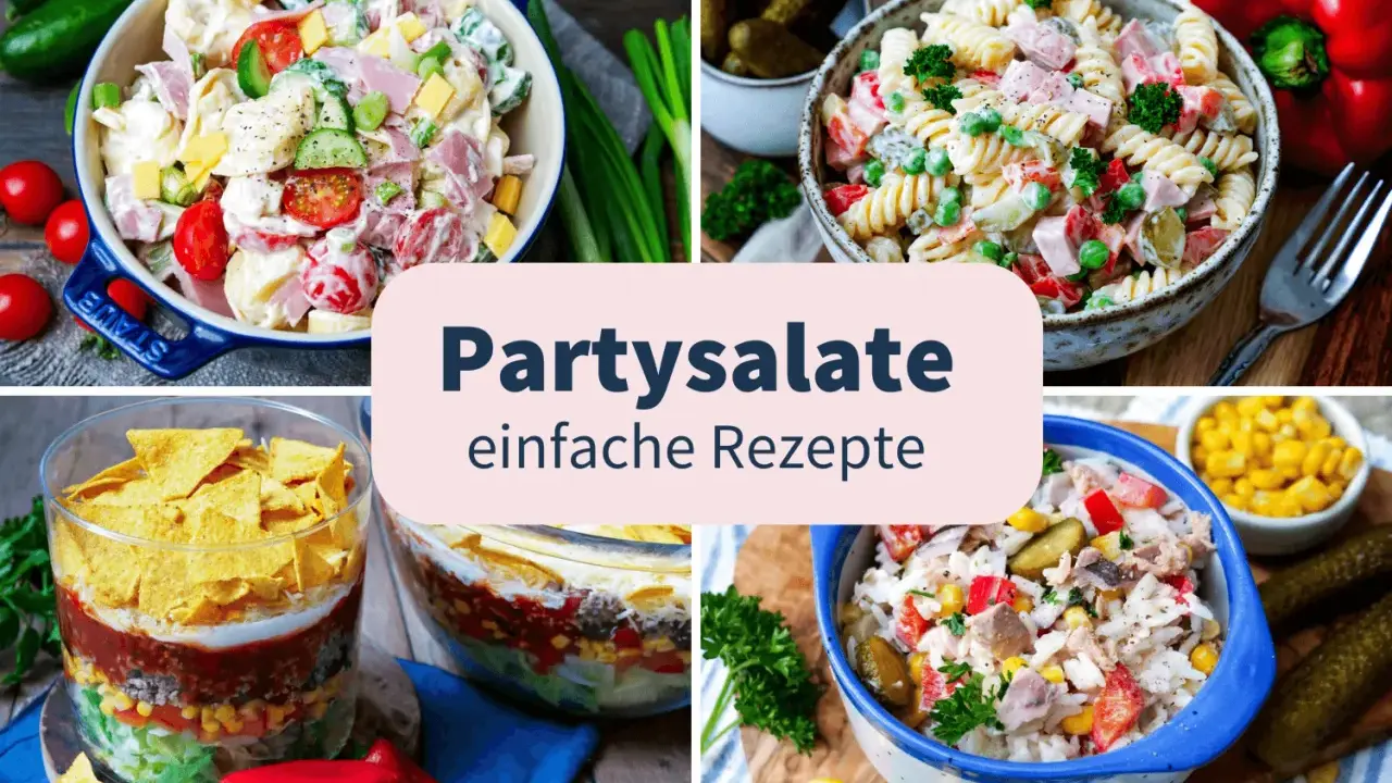Die besten Salate zur Party: Cremige Nudel-, Kartoffel- und Schichtsalate, die jeden Gast begeistern. Einfache Rezepte für dein nächstes Fest.