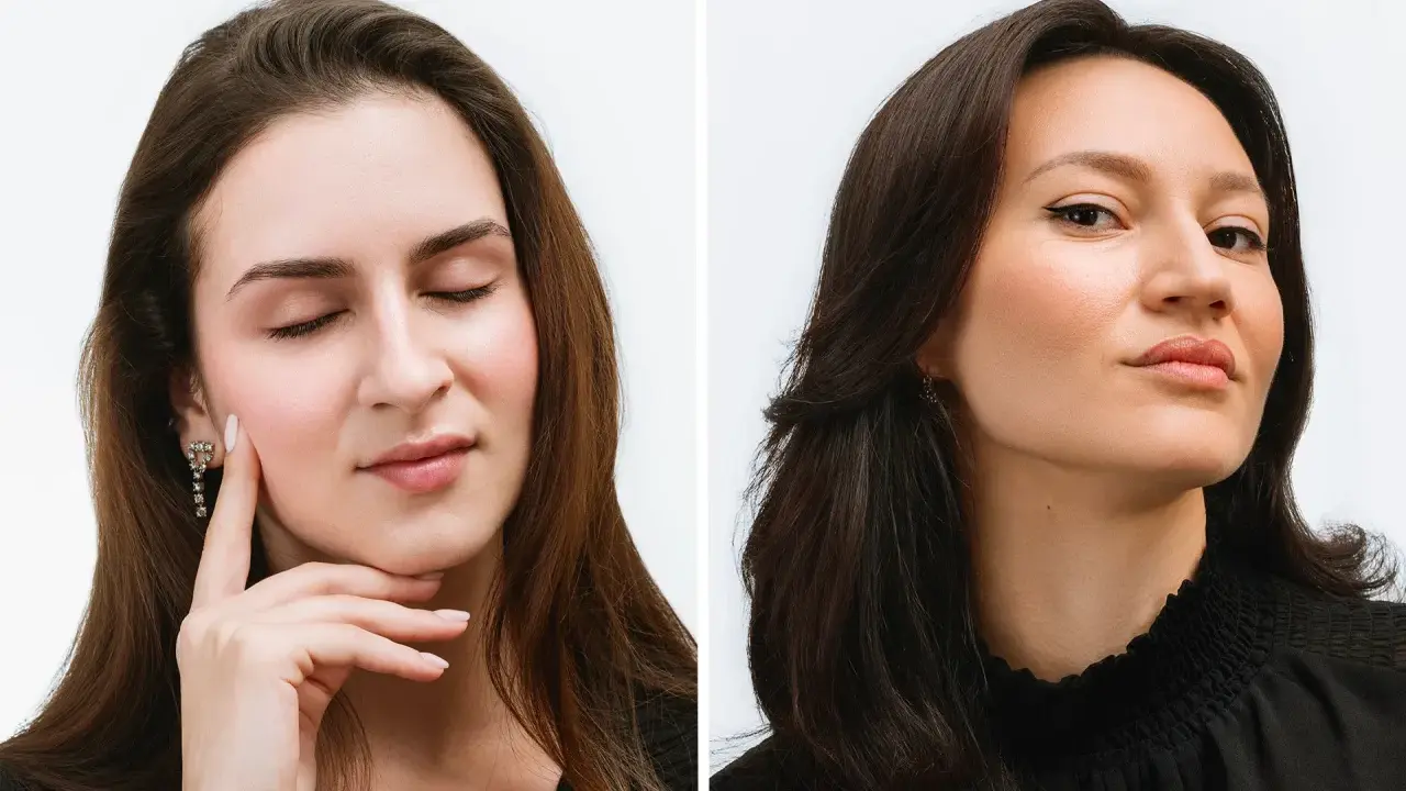 Avant/après : regard sublimé par un eye liner permanent.