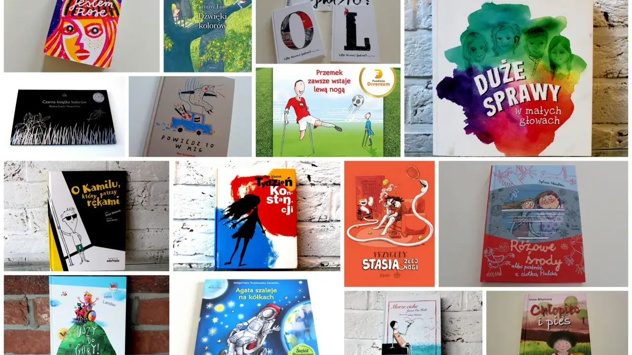 Książki dla 14 latki: "Jestem Rose", "Duże sprawy w małych głowach", "O Kamilu, który patrzy rękami" i inne inspirujące historie.
