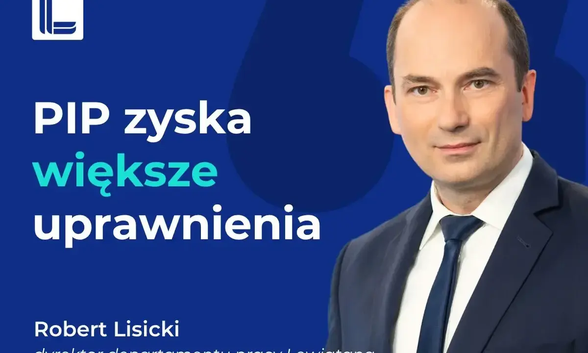Robert Lisicki, dyrektor departamentu pracy Lewiatana, omawia nowelizację kodeksu pracy, która zwiększa uprawnienia PIP.