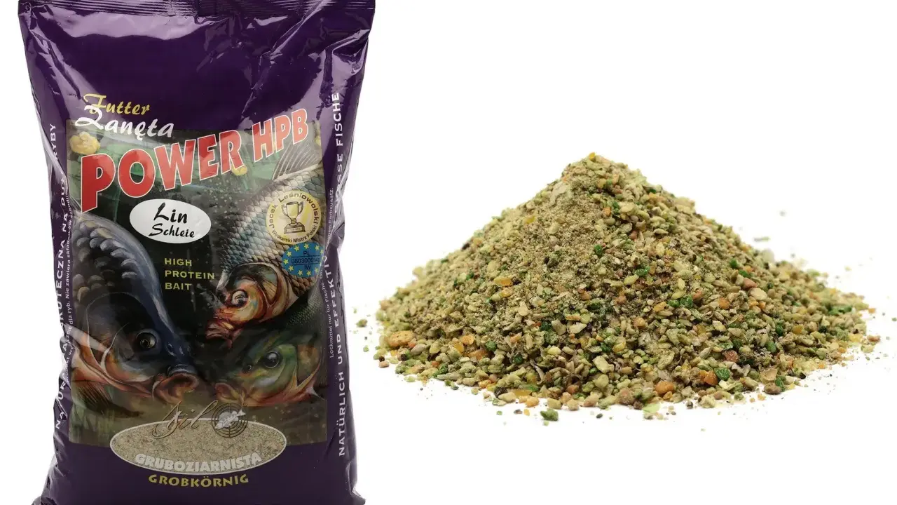 Zanęta Stil Power HPB, gruboziarnista, z rybami na opakowaniu. Świetna cena za wysokiej jakości przynętę.