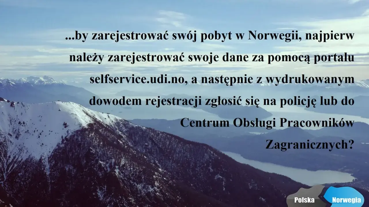Wzór formularza S1: rejestracja pobytu w Norwegii wymaga wypełnienia danych na selfservice.udi.no, a potem zgłoszenia na policji lub w Centrum Obsługi Pracowników Zagranicznych.