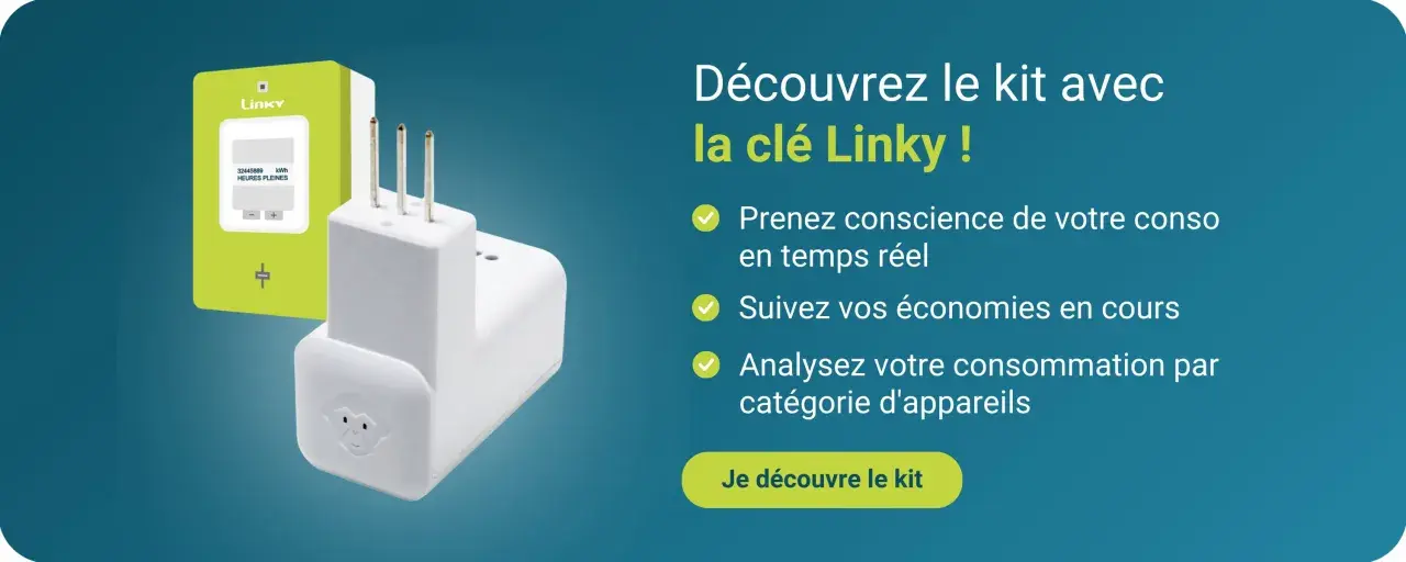 Kit Linky pour une consommation instantanée maîtrisée. Visualisez votre consommation en temps réel, suivez vos économies et analysez l'usage par appareil.
