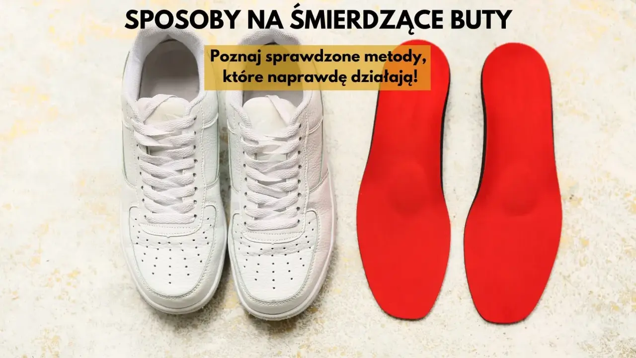 Białe sneakersy i czerwone wkładki. Poznaj sprawdzone metody, jak odświeżyć buty w środku, by znów pachniały świeżością.