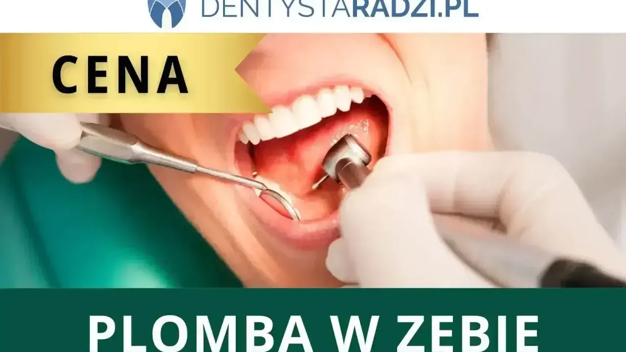 Wizyta u dentysty: cena plomby w zębie. Dentysta używa wiertła i lusterka do leczenia zęba.