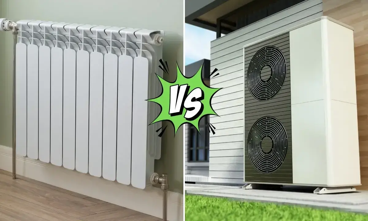 Comparaison entre une pompe à chaleur extérieure et un radiateur électrique intérieur. Lequel choisir pour chauffer votre maison ?