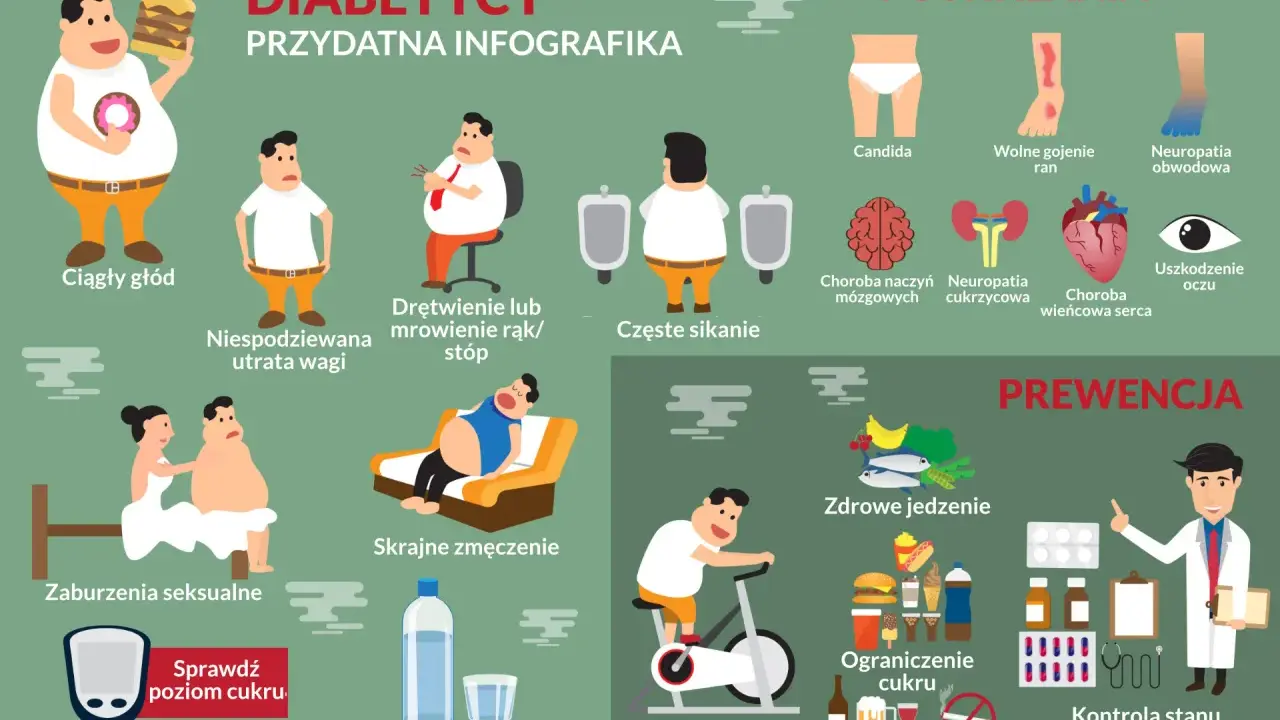 Objawy cukrzycy: ciągły głód, utrata wagi, drętwienie, zmęczenie, pragnienie. Co robić? Sprawdź poziom cukru, dbaj o zdrowie.