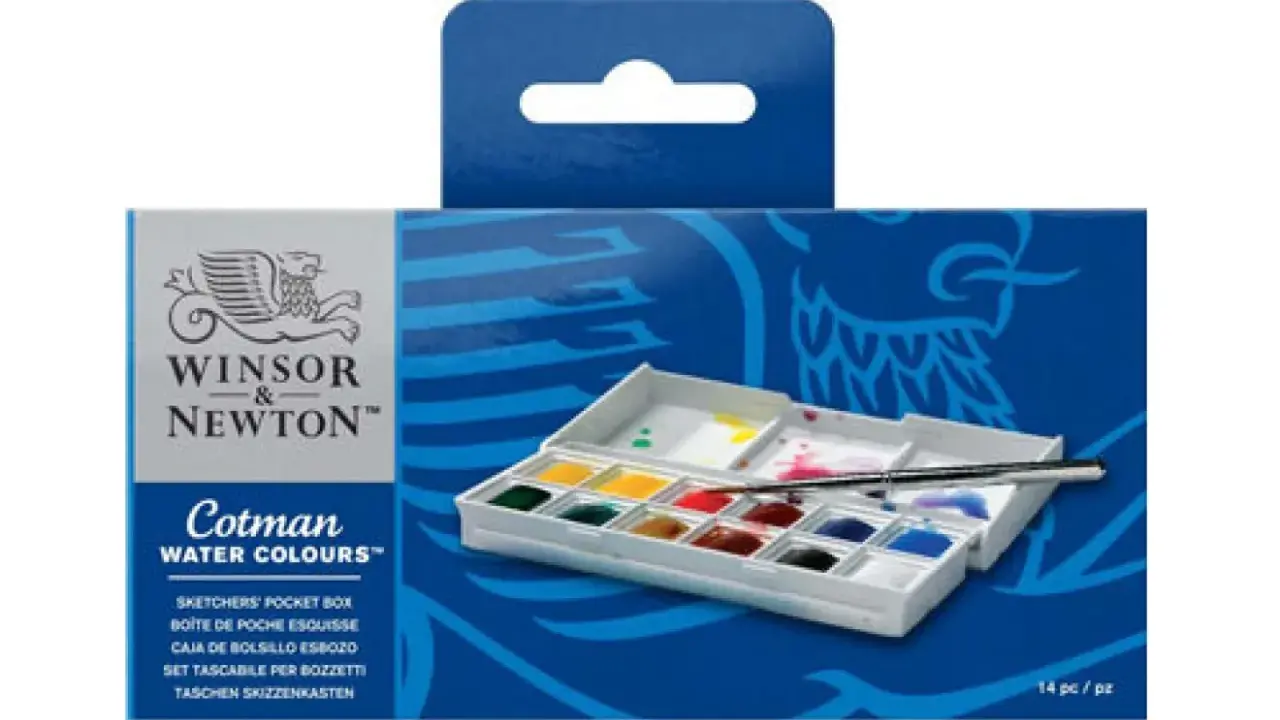 Winsor & Newtons akvarellfärg i fickformat, perfekt för att måla akvarell när inspirationen slår till.