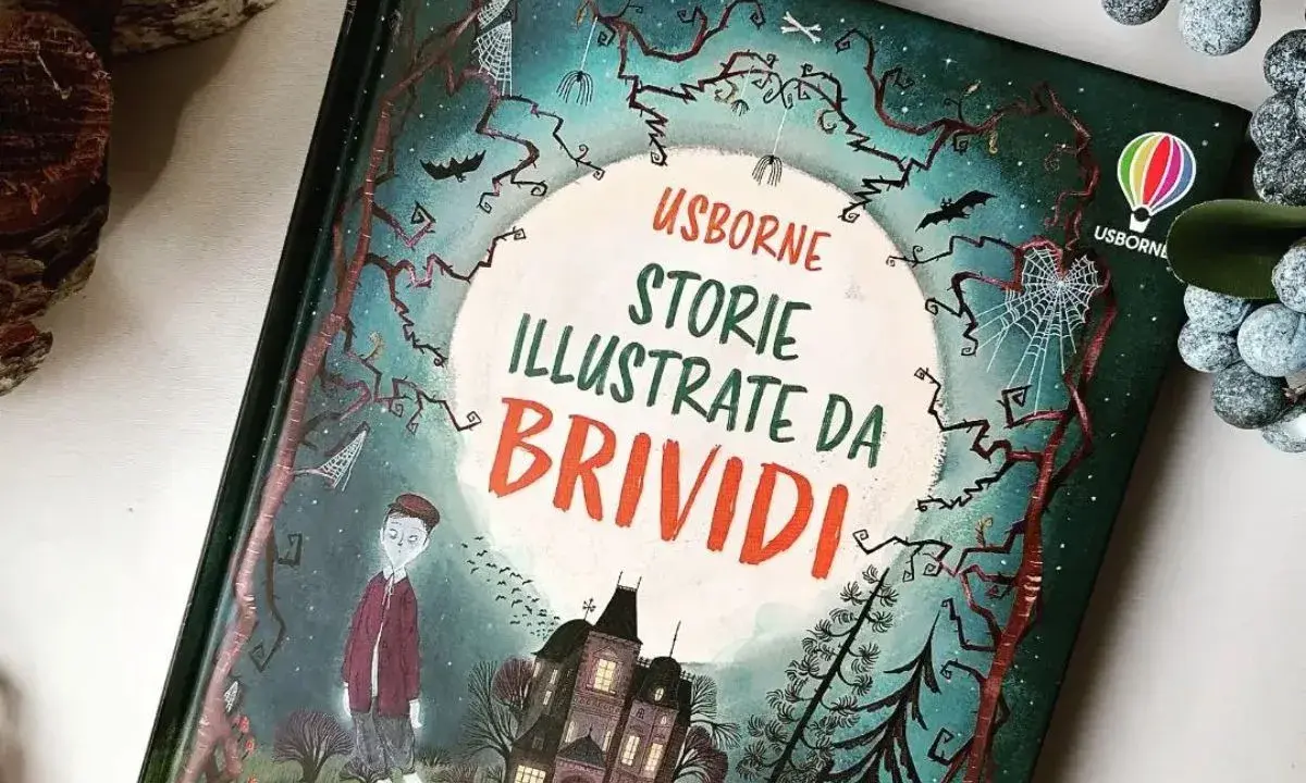 Copertina di "Storie illustrate da brividi" Usborne, perfetta per racconti di paura per bambini delle elementari. Un libro che promette avventure da non perdere!