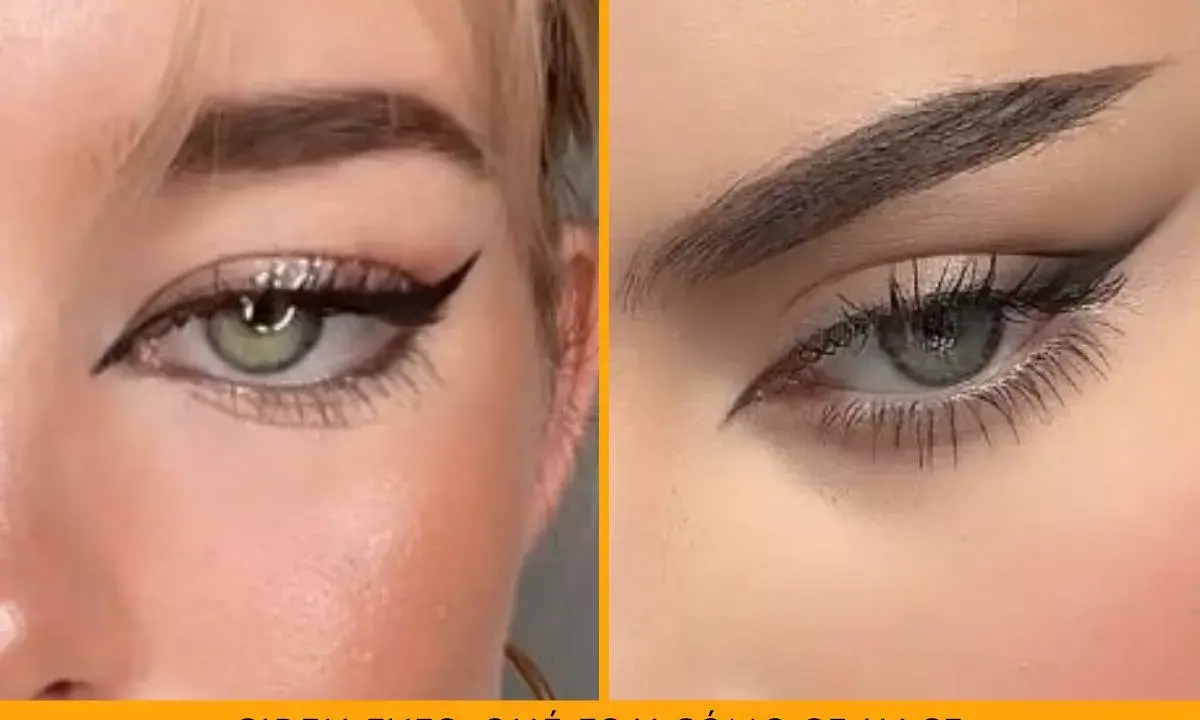 Ojos sirena con delineado dramático y pestañas largas. Un look cautivador que realza la mirada.