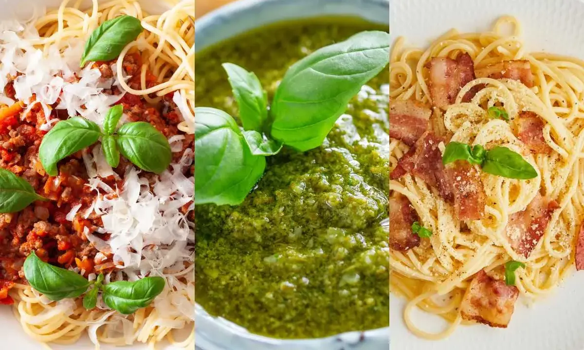 Tres deliciosas recetas de pasta: boloñesa, pesto y carbonara. ¡Ideales para inspirarte en la cocina!