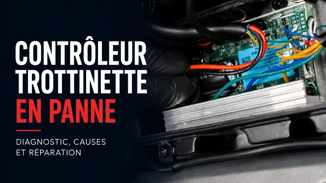 Réparation contrôleur trottinette électrique en panne, diagnostic et causes de l'erreur E4.