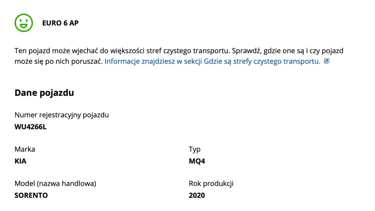 Norma Euro: Czy Twoje auto wjedzie do Strefy Czystego Transportu?