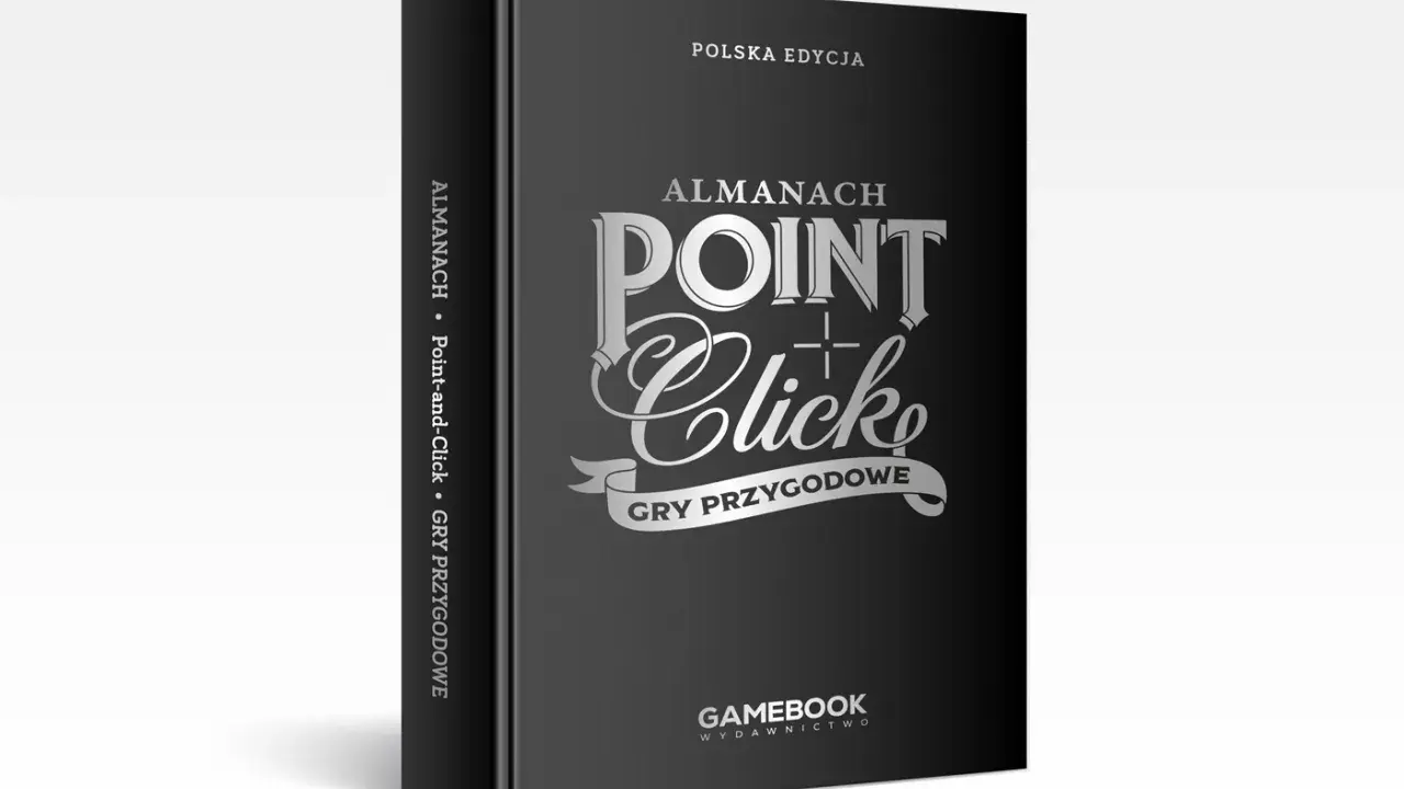 Okładka polskiej edycji "Almanachu Point-and-Click", przewodnika po grach przygodowych.
