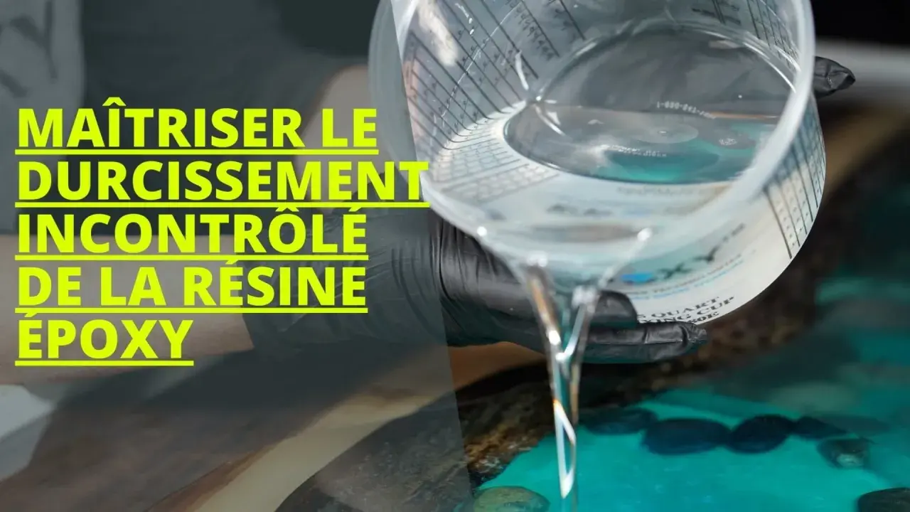 Mélange de résine époxy, attention au dosage du durcisseur pour éviter un durcissement incontrôlé.