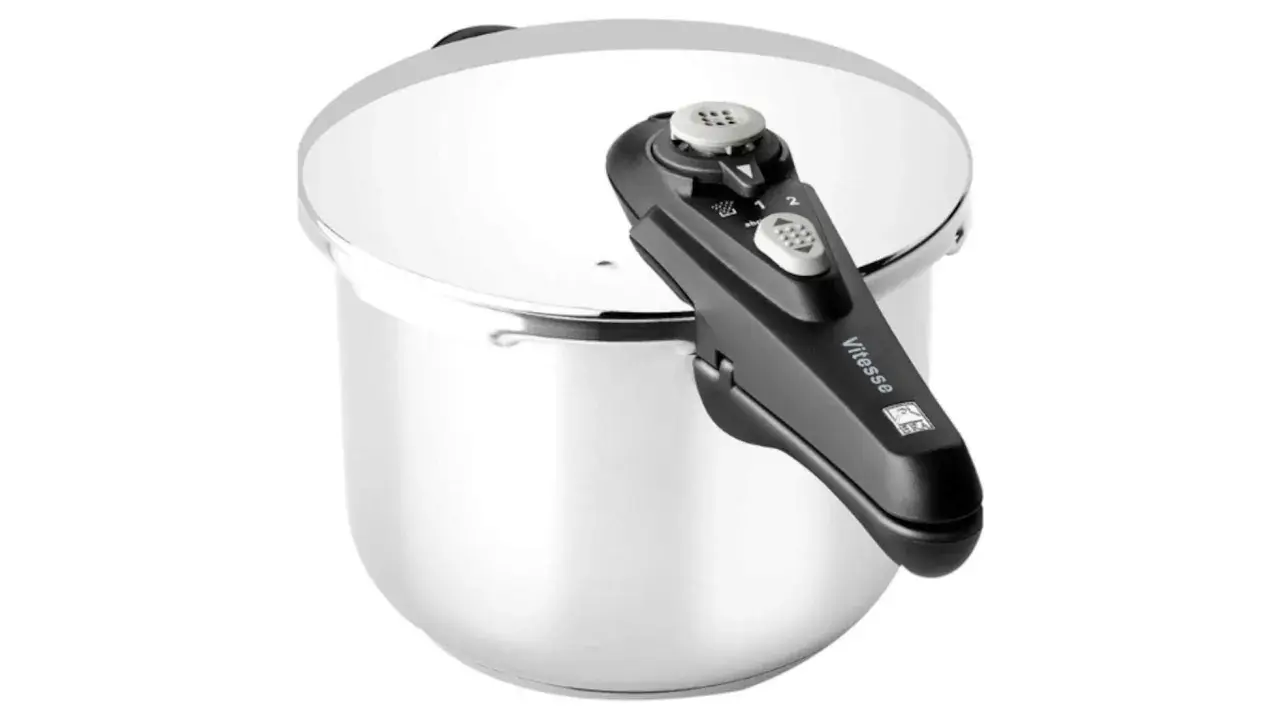 Olla a presión Vitesse, ideal para entender la diferencia entre olla express y olla a presión. Cocina rápido y seguro.