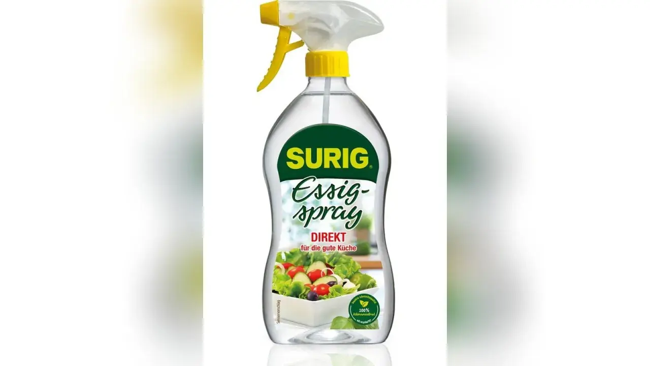 SURIG Essig-Spray: eine praktische Anwendung für die gute Küche. Mit diesem Essig-Spray verfeinern Sie Salate und Speisen im Handumdrehen.