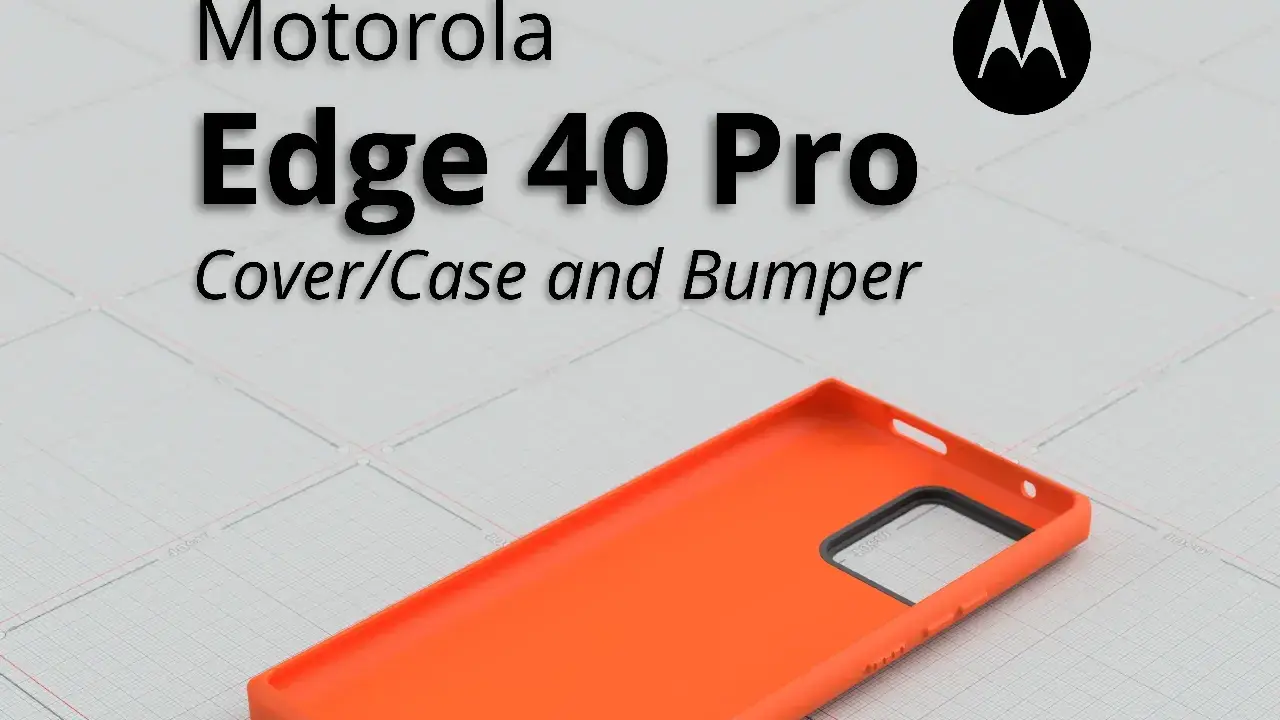 Pomarańczowe etui Motorola Edge 40 Pro, idealne do ochrony Twojego telefonu.