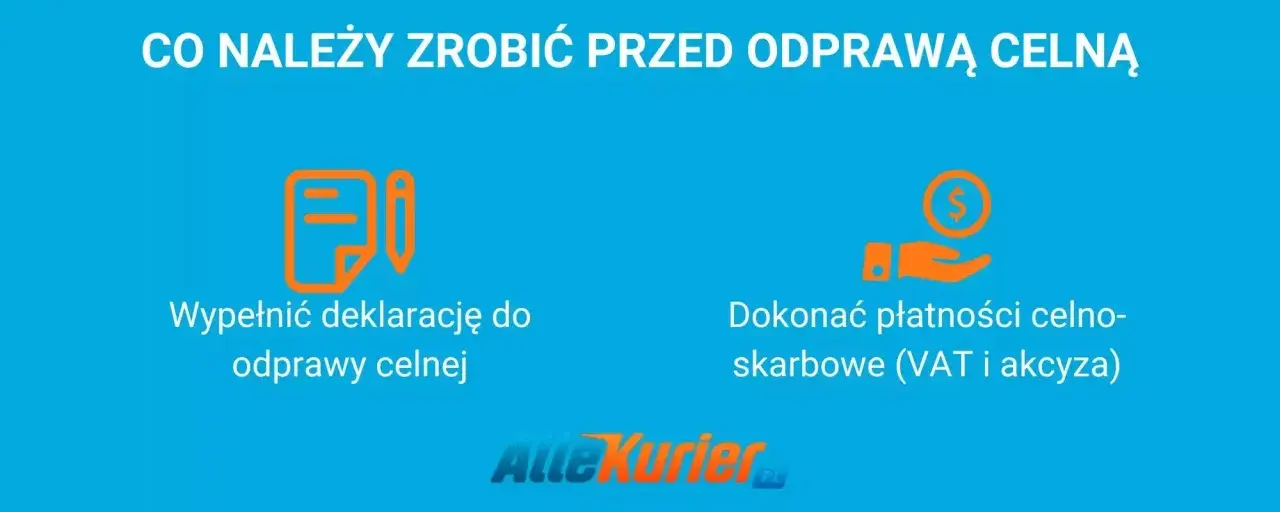 Przed odprawą celną wypełnij deklarację i dokonaj płatności celno-skarbowych. Służba celno skarbowa wymaga tych kroków.
