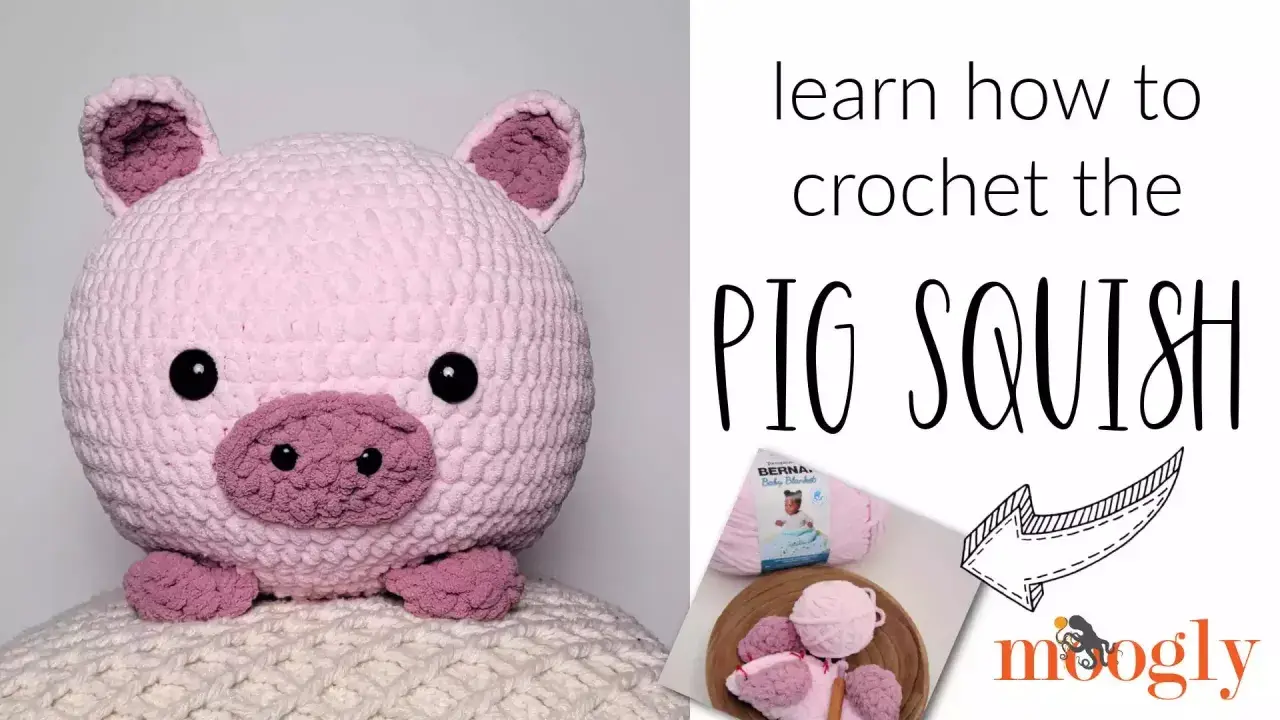 Adorable cerdo amigurumi rosa, perfecto para aprender a tejer. ¡Un cerdito tierno y suave!