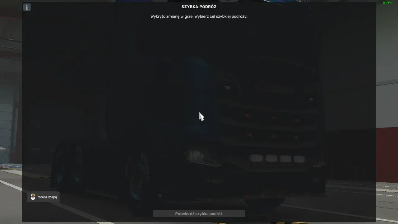 Mody do ETS2: ciemny Scania R730 czeka na szybką podróż. Wybierz cel i ruszaj w trasę!