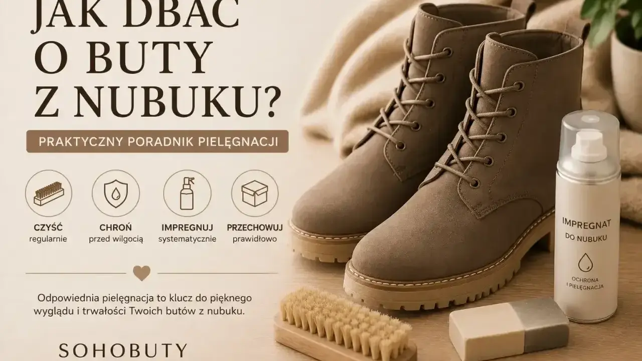 Buty z nubuku – warto wiedzieć, jak o nie dbać. Poradnik pielęgnacji: czyszczenie, ochrona, impregnacja i przechowywanie.