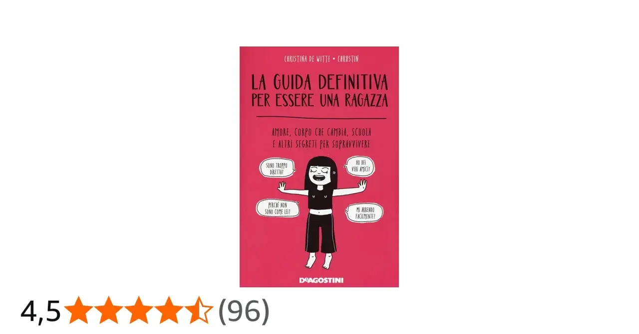 Copertina di "La Guida Definitiva per Essere una Ragazza", uno dei libri da leggere assolutamente moderni, con illustrazioni e recensioni.