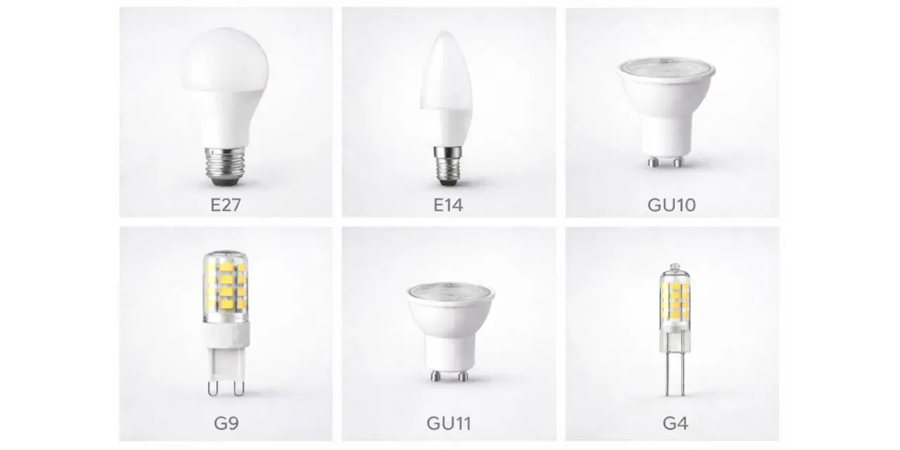 Różne rodzaje żarówek LED: E27, E14, GU10, G9, GU11, G4. Dowiedz się, ile lumenów ma żarówka, wybierając odpowiedni model.