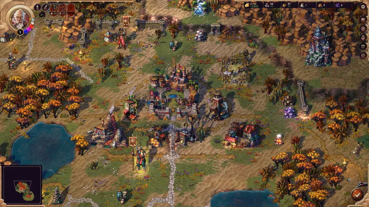 Strategia fantasy z widokiem z góry, gdzie budujesz miasto i prowadzisz armię. Słychać pieśni podboju!