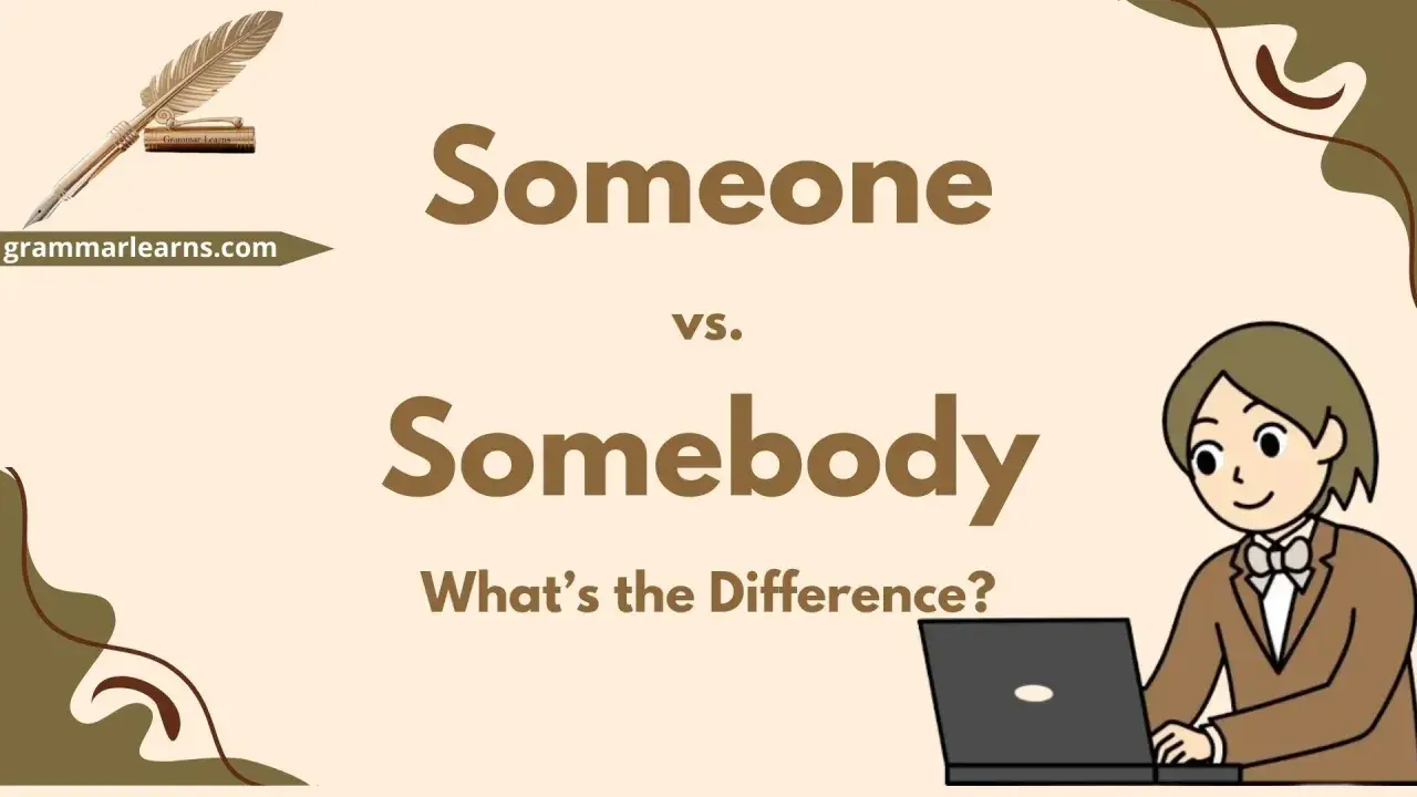 Ktoś vs. Ktoś. Ilustracja wyjaśnia różnicę między "someone" a "somebody".