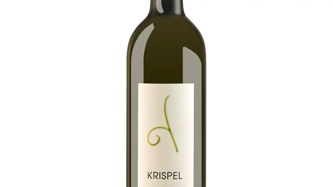Flasche Krispel Gelber Muskateller. Ein Wein mit feinem Muskateller Geschmack, der an frische Blüten und Zitrusfrüchte erinnert.