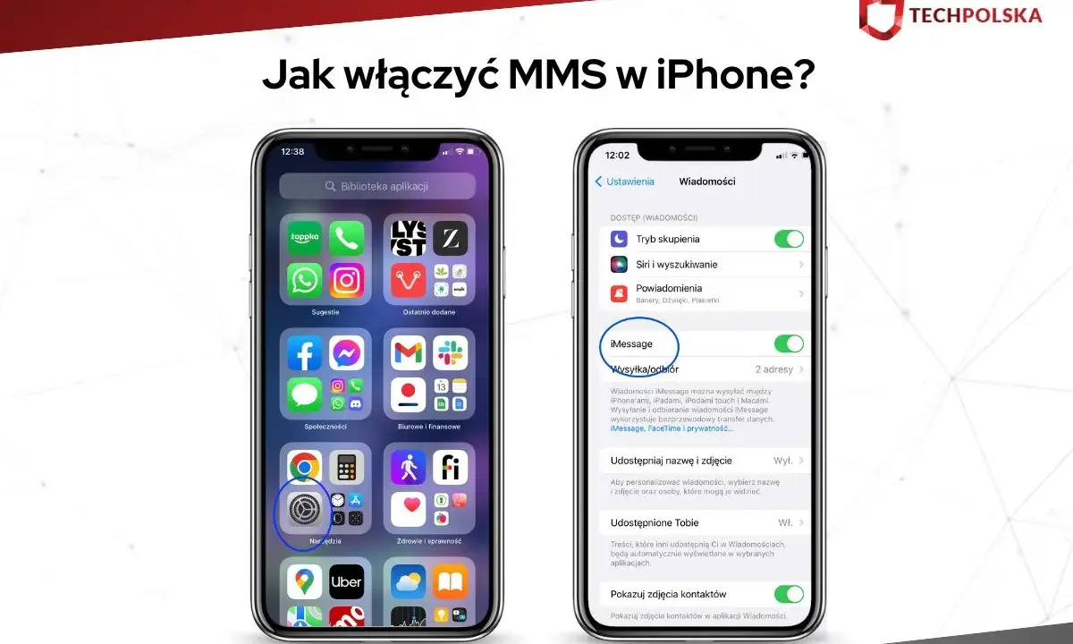 Jak włączyć MMS na iPhone? Na ekranie głównym wybierz Ustawienia, a następnie Wiadomości, by skonfigurować iMessage.