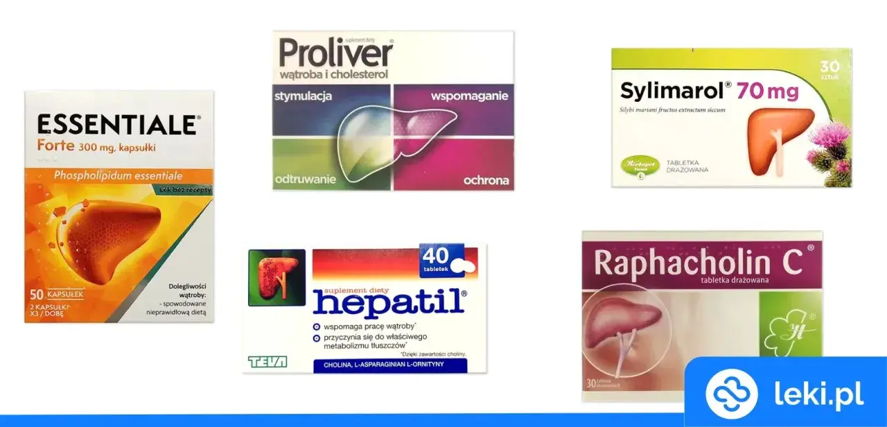 Leki na wątrobę: Essentiale, Proliver, Sylimarol, hepatil, Raphacholin C. Pomoc w walce z toksycznym uszkodzeniem wątroby alkoholem.