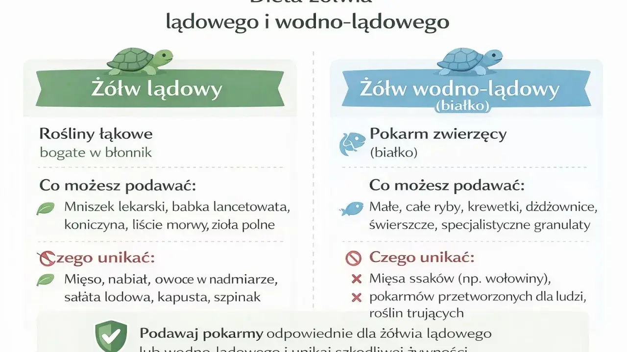 Jak karmić żółwia wodno-lądowego? Dieta dla zdrowia!