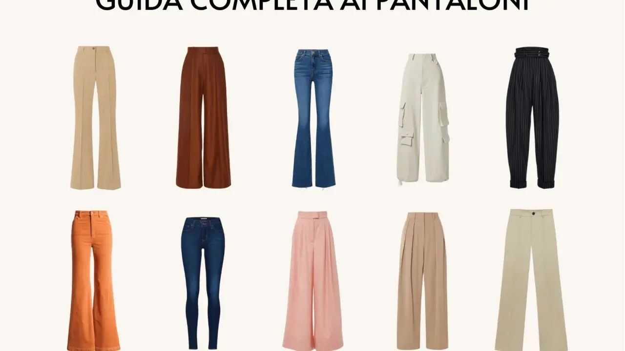 Guida ai pantaloni: ecco come si chiamano i pantaloni larghi, dai classici a palazzo ai cargo.