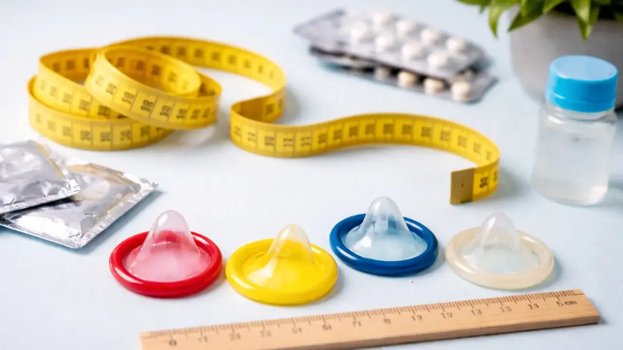 Misura la tua sicurezza: preservativi colorati e un metro. La taglia XXL è disponibile per tutti.