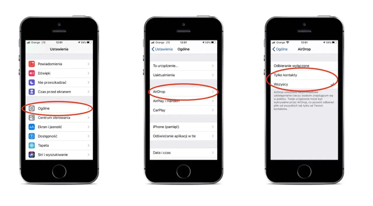 Ustawienia iPhone'a pokazują, jak skonfigurować AirDrop, aby udostępniać pliki znajomym. Dowiedz się, airdrop co to jest i jak działa.