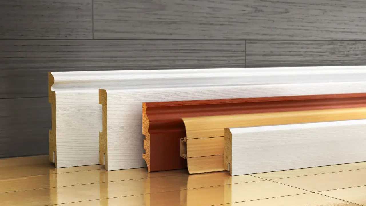 Variedad de rodapiés de madera y PVC, listos para instalar. Aprende como poner rodapiés y renueva tus espacios.