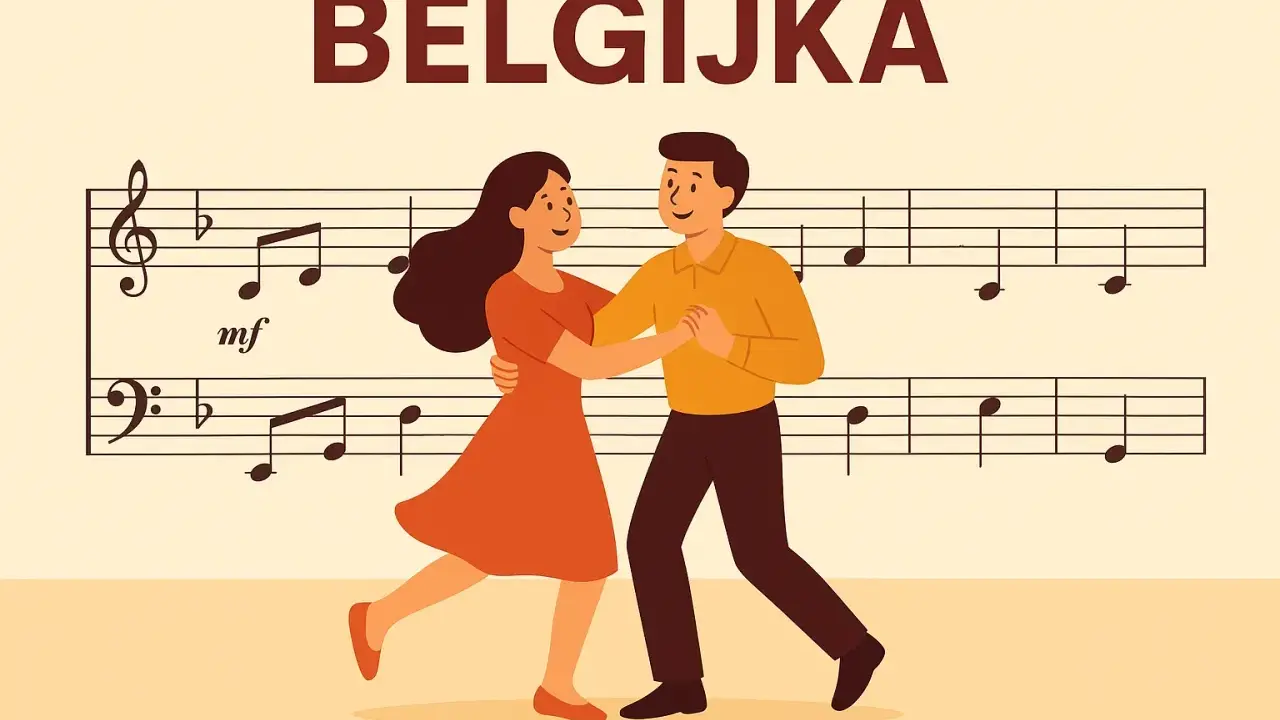 Para szybka nauka tańca na imprezę, tańczy do muzyki zapisanej na pięciolinii.