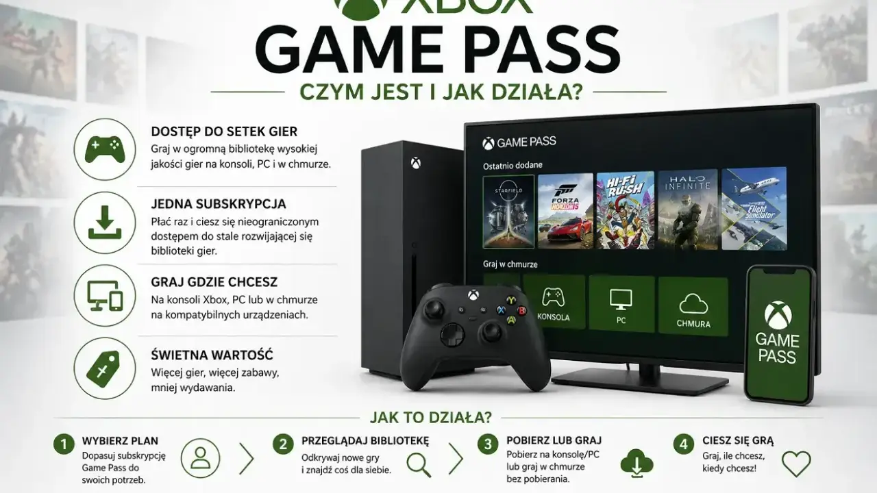 Xbox Game Pass: dostęp do setek gier, jedna subskrypcja, graj gdzie chcesz. Odkryj nowości i ciesz się grą!